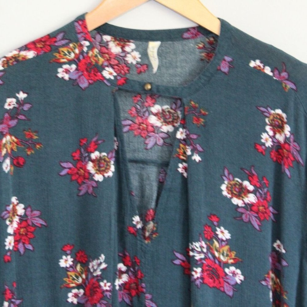 Free People Floral Tree Swing Tunic Boho H11095 - Picture 3 of 9
